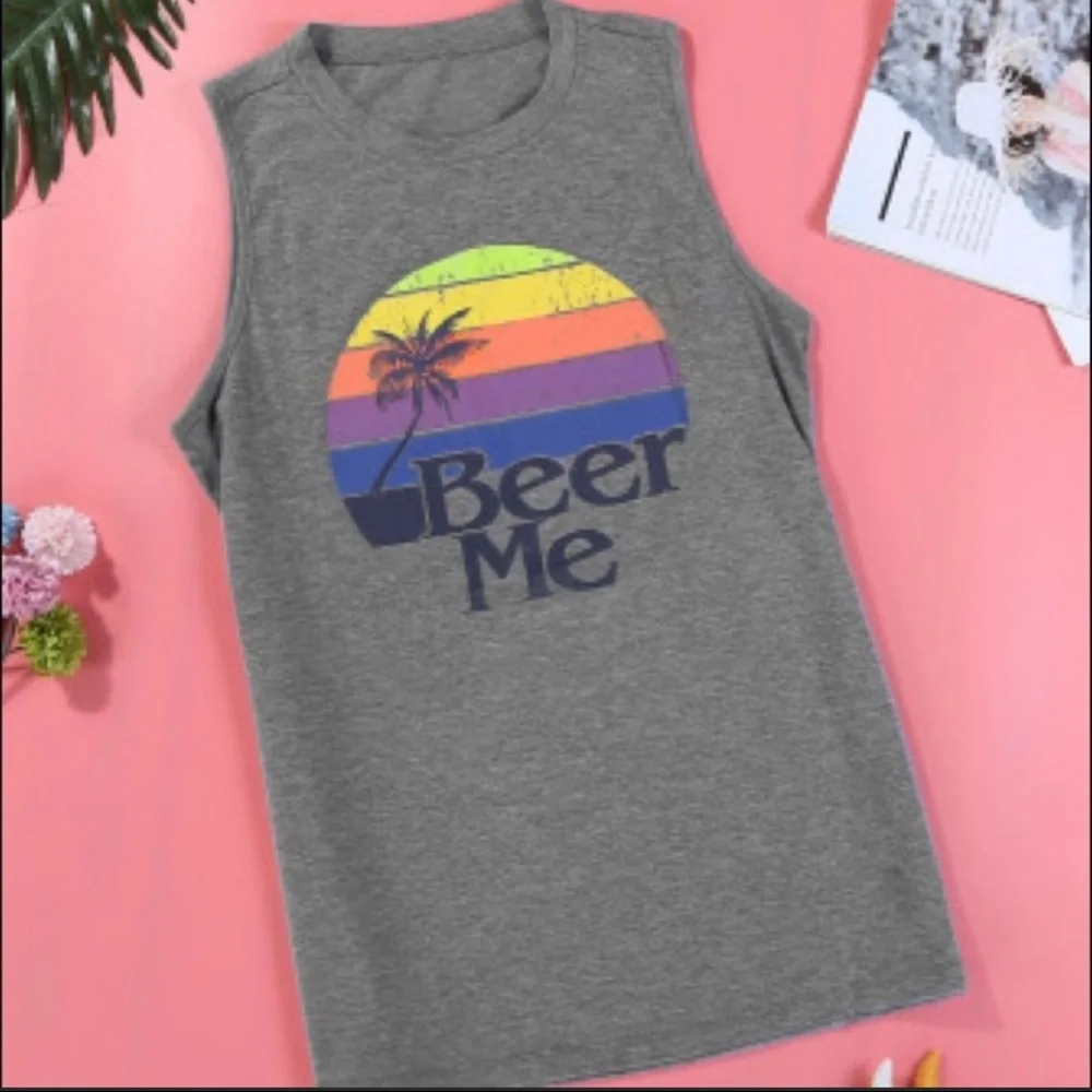“Beer Me” Graphic Tank Size 2X - Picture 2 of 6